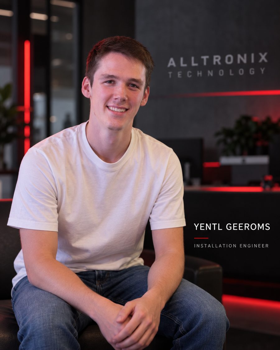 Portret van Yentl Geeroms, Installation Engineer.
